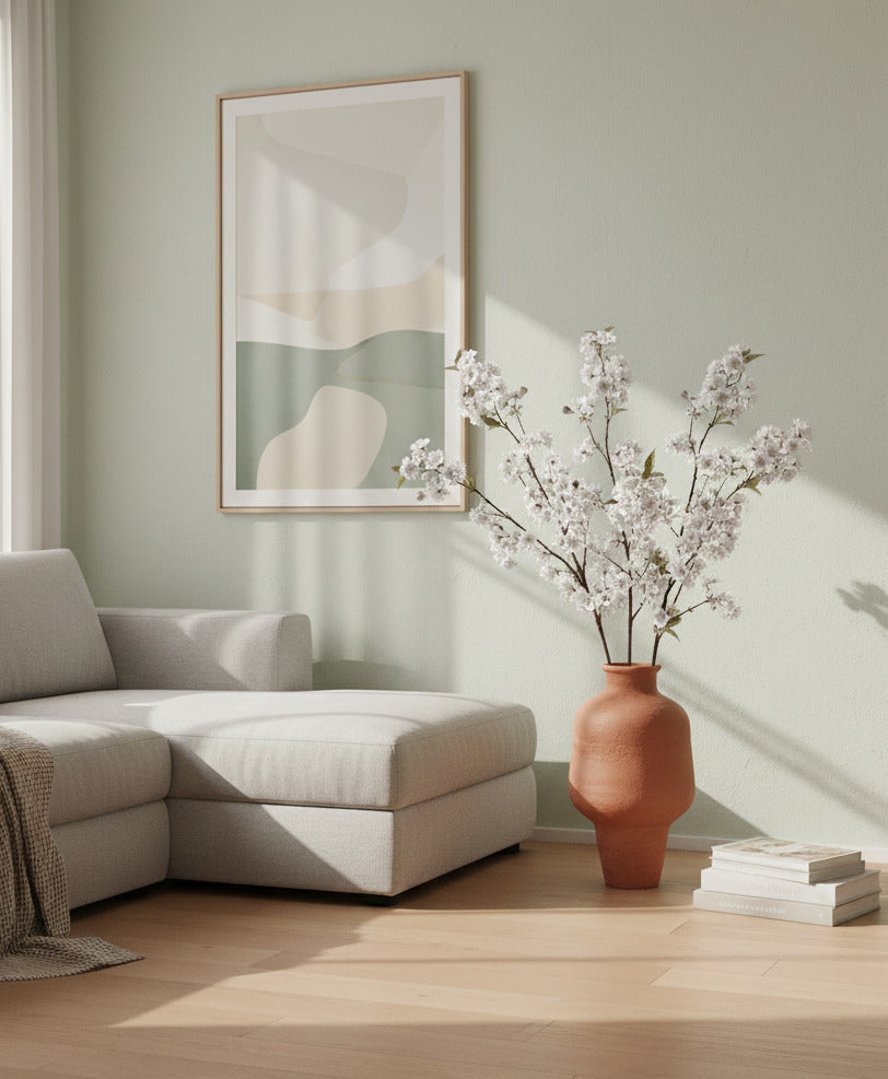 FLOR DE CEREJEIRA 110CM BRANCO Cod: 3254-BR