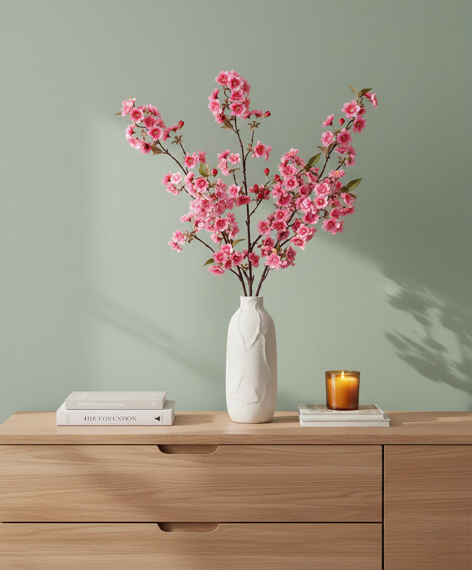 FLOR DE CEREJEIRA 90CM ROSA PINK Cod: 3259-PK