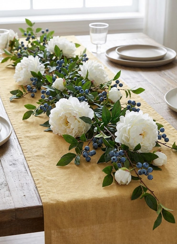 PEONIA REAL TOUCH 59CM BRANCA Cod: 3268-BR