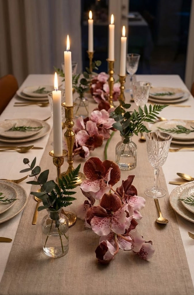 ORQ. VANDA  67CM BORDÔ Cod: 3276-CH