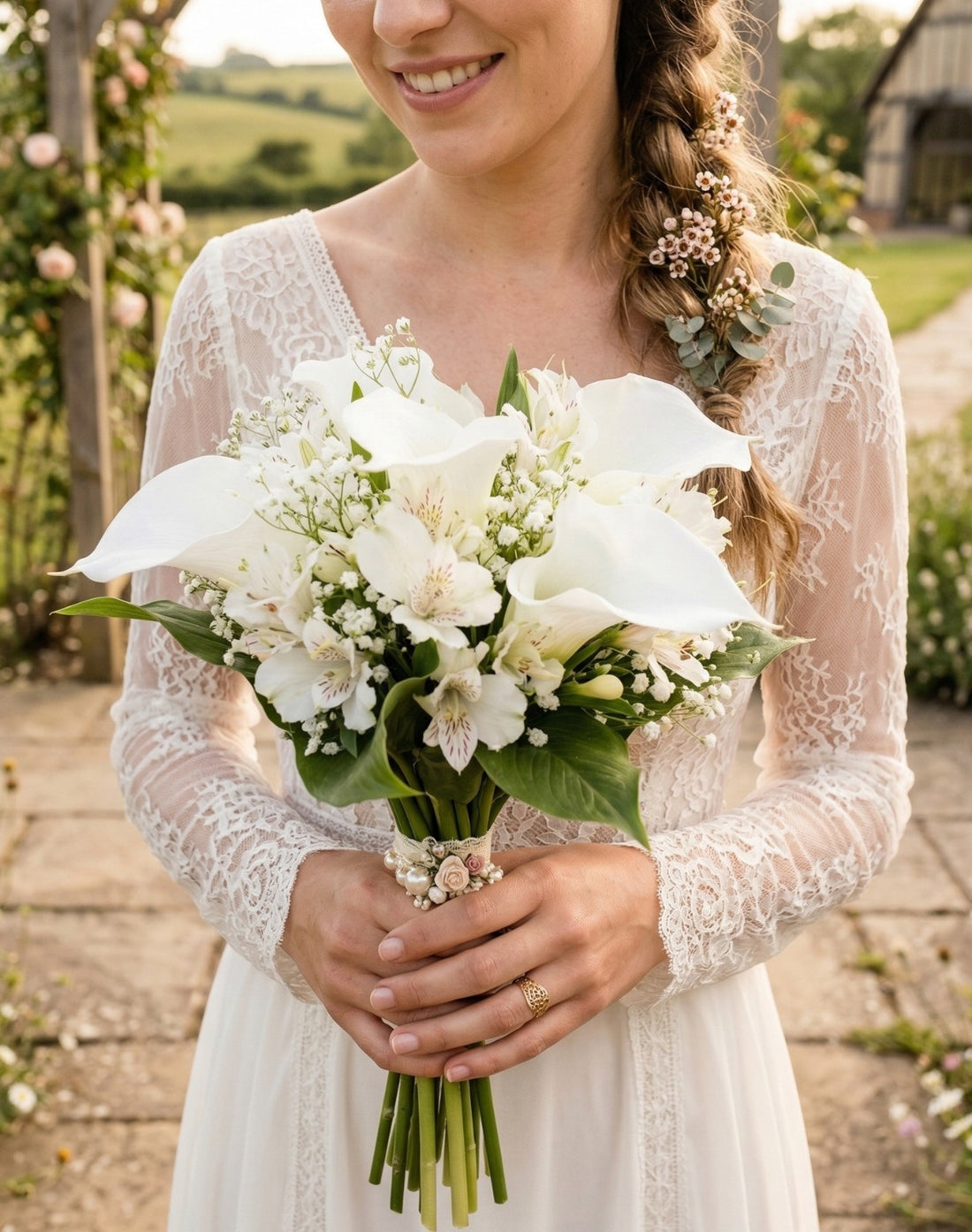 ASTROMÉLIA 64CM BRANCA Cod: 3302