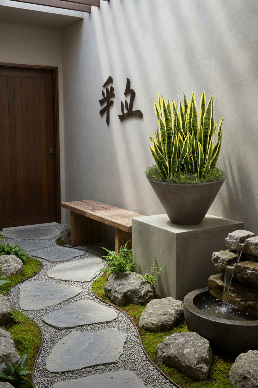 ESPADA-DE-SÃO-JORGE EM POTE PVC 70CM Cod: 5544*