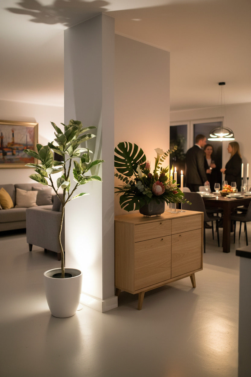 FICUS ELASTICA VARIEGATA EM POTE PVC 150CM Cod: 5559*