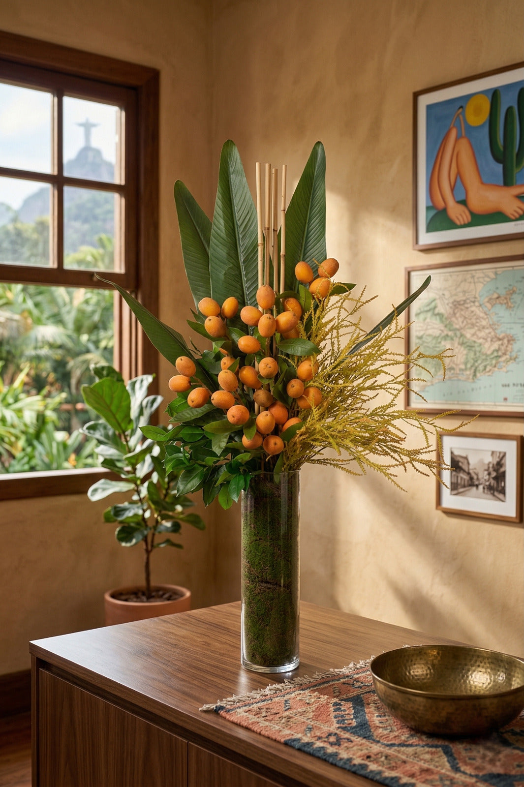 NÊSPERAS GALHO 85CM AM/LA Cod: 6434