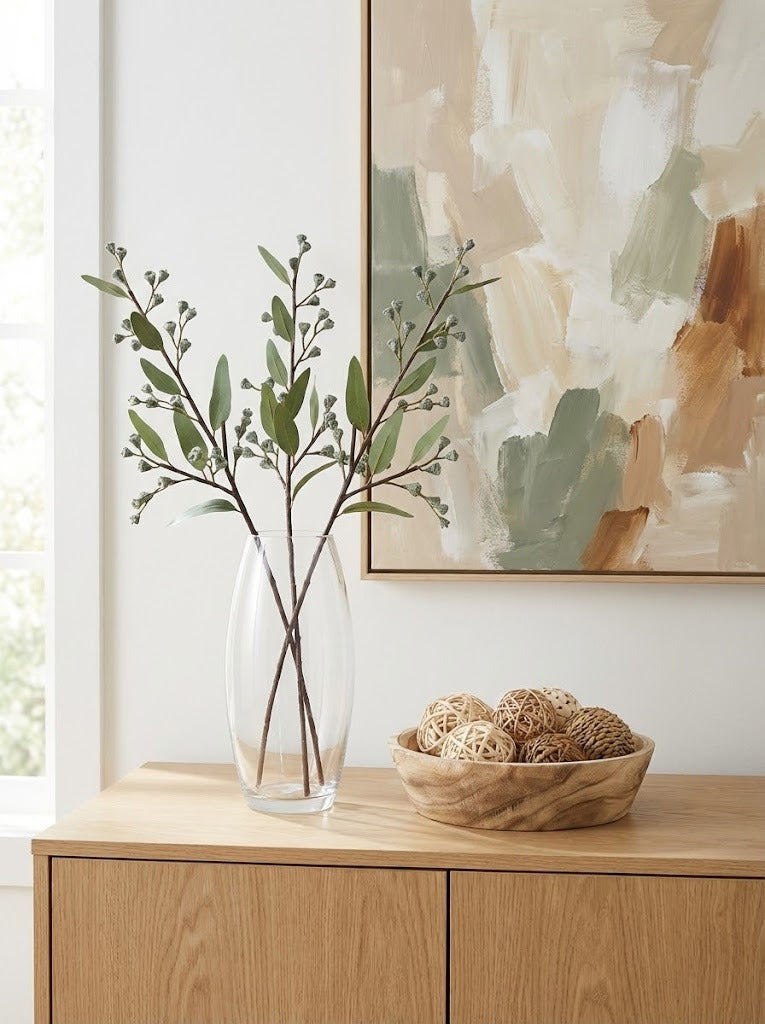 VASO VIDRO OVAL 7 x 6 x 25CM Cod: 8434