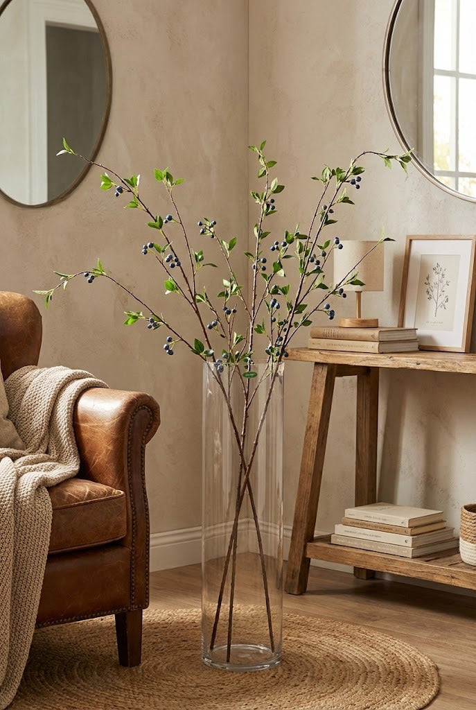 VASO VIDRO CILINDRO F 20 x 20 x 80CM Cod: 8436*