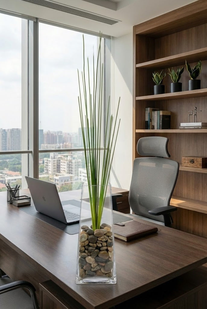 VASO VIDRO TRAPEZIO 16 x 16 x 38CM Cod: 8444