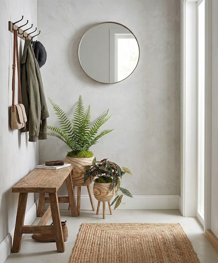 CACHEPOT MADEIRA TRIPÉ KIT C/2 Cod: 8461