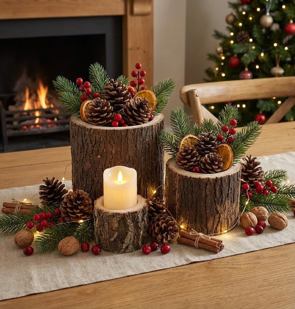 CACHEPOT TRONCO RETO KIT C/3 Cod: 8465