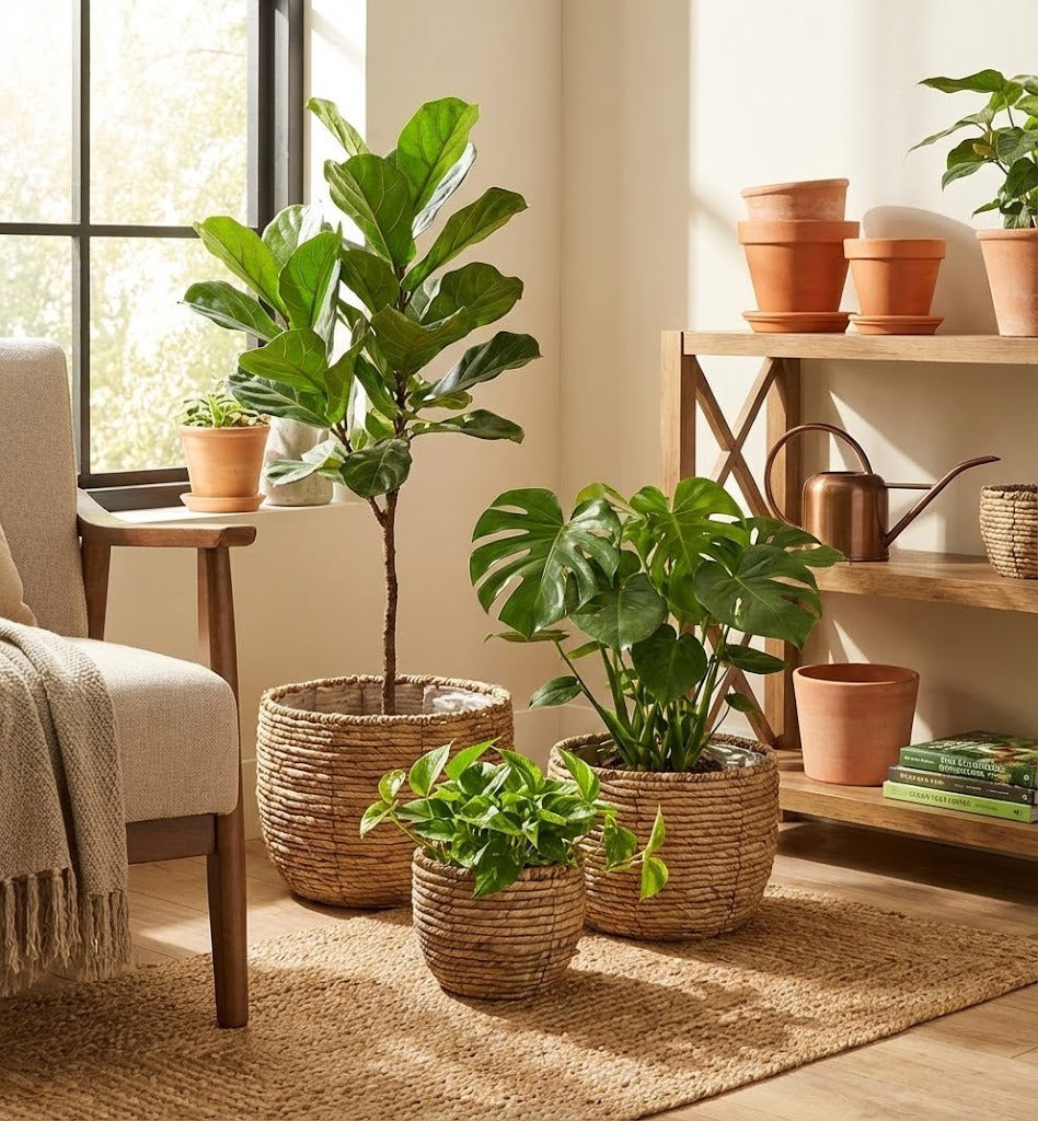 CACHEPOT REDONDO PALHA KIT C/3 Cod: 8471