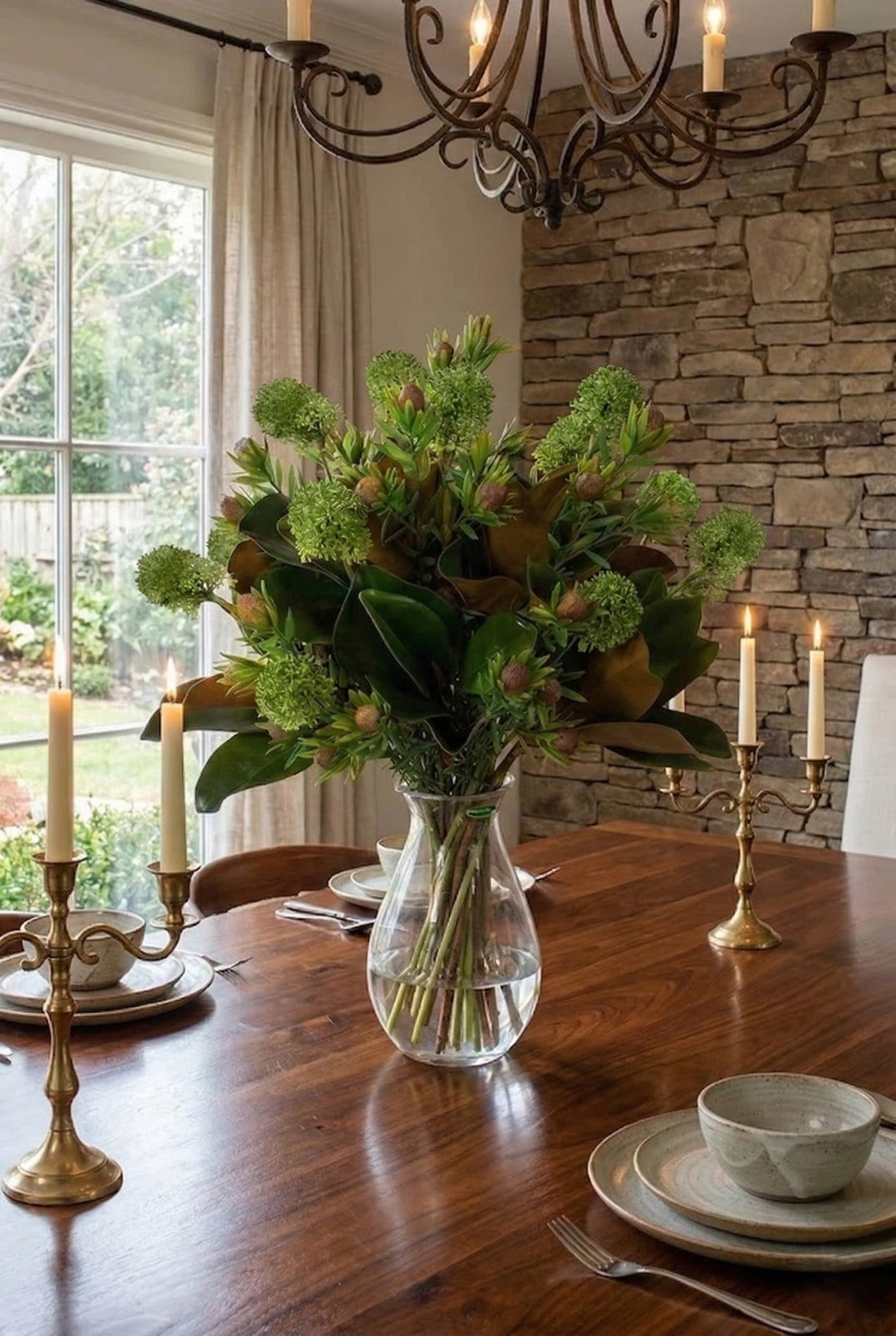 MAGNOLIA FOLHAGEM HASTE X2 75CM Cod: 8844