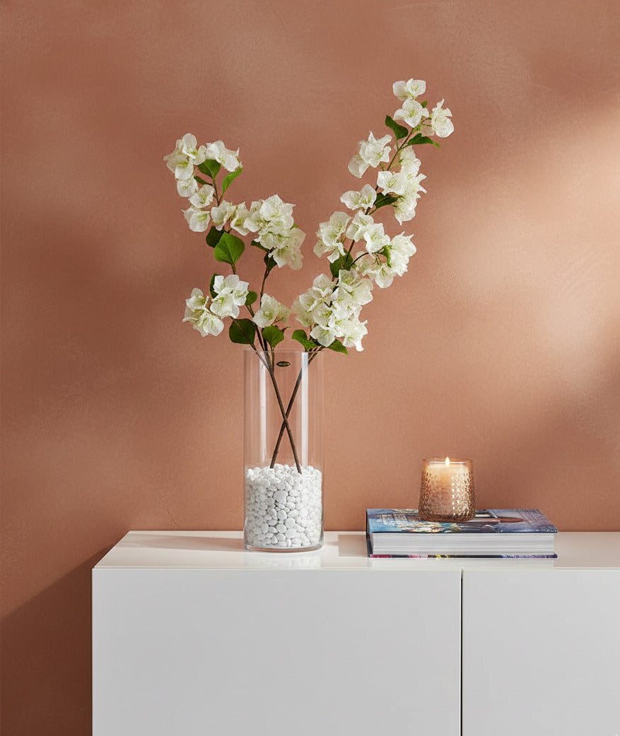 BOUGANVILE GALHO 95CM BRANCO Cod: 8845BR*