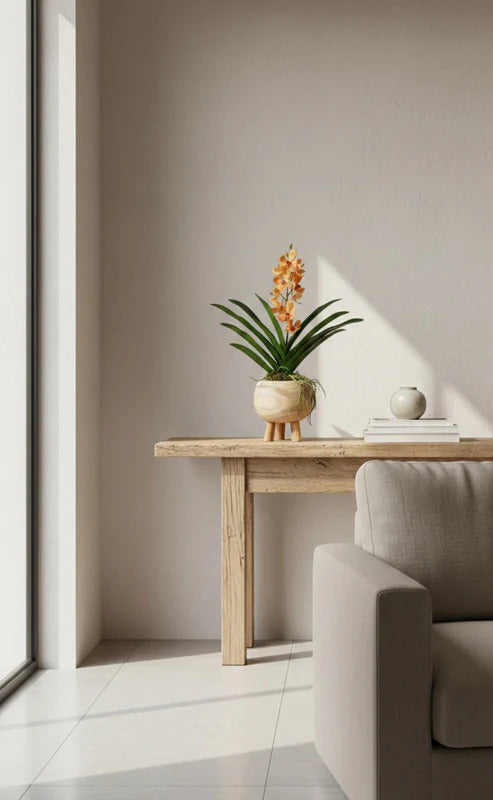 FOLHAGEM DE ORQUÍDEA VANDA 43CM Cod: 8850