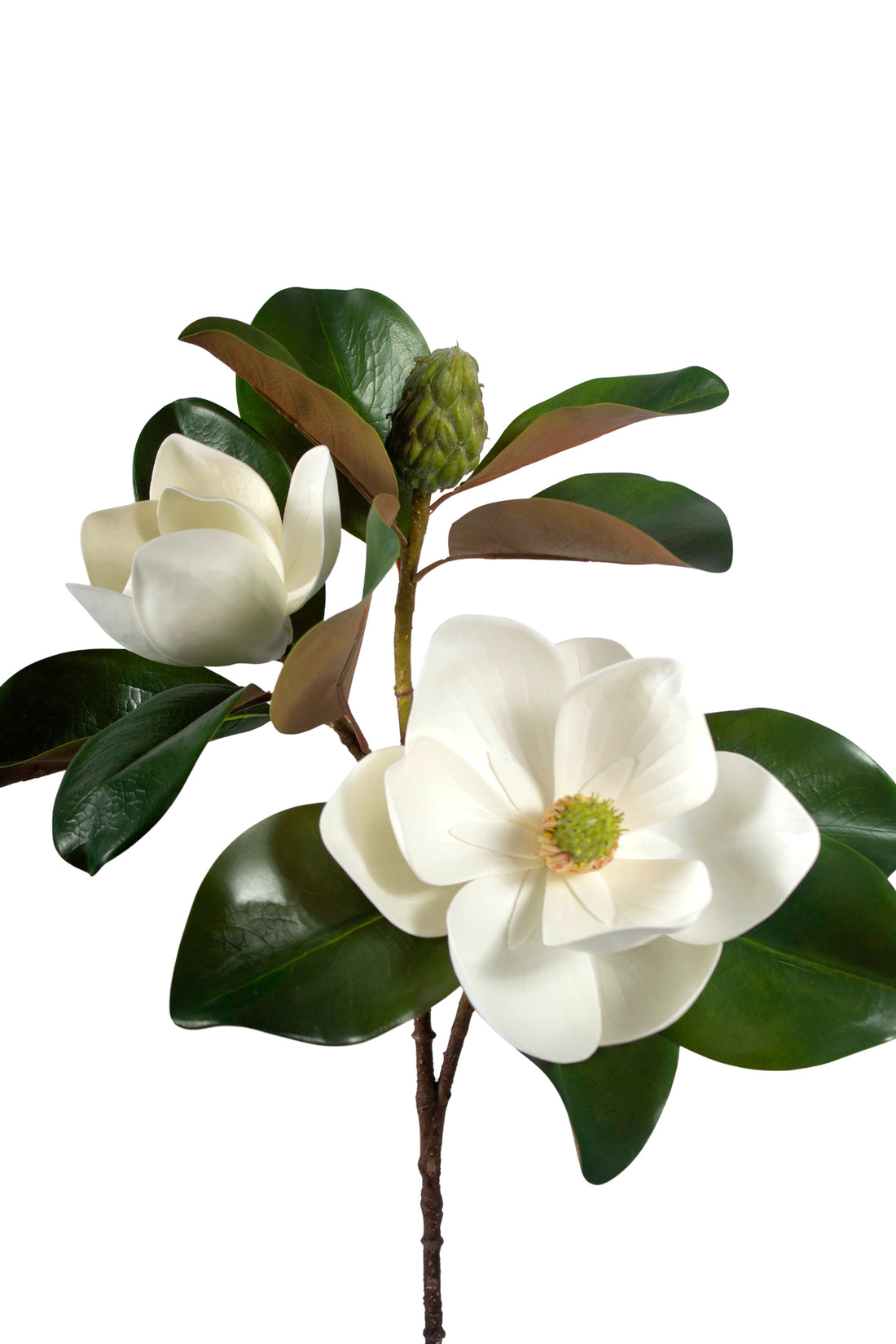 MAGNOLIA GALHO X3 76CM BRANCA Cod: 8873BR*