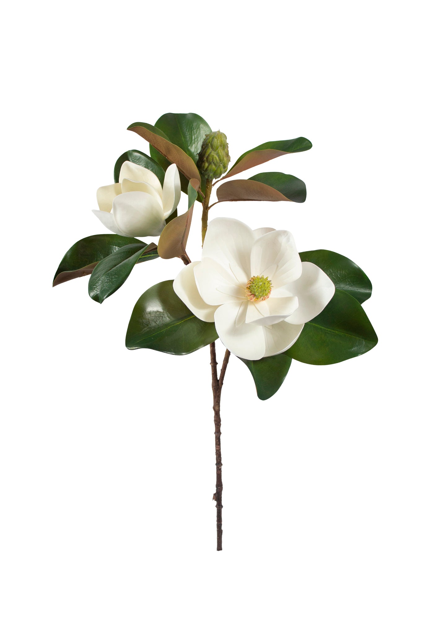 MAGNOLIA GALHO X3 76CM BRANCA Cod: 8873BR*