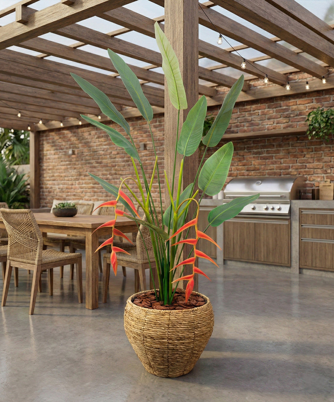 FOLHAGEM ESTRELITZA X4 179CM Cod: 8948