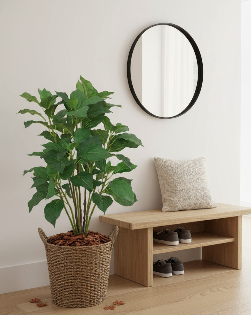 FOLHAGEM DE HORTÊNSIA GALHO 58 CM Cod: 8716