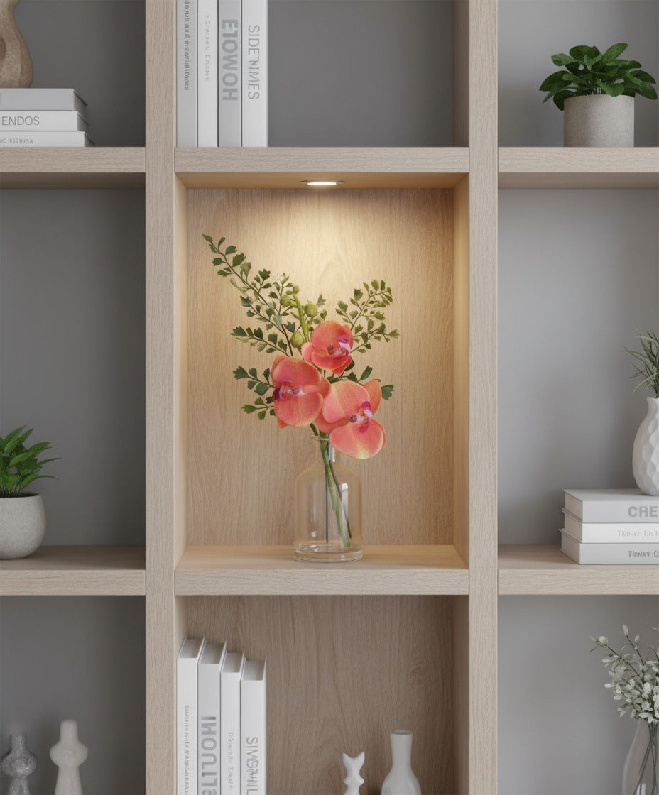 ORQ. PHALAENOPSIS LA EM VIDRO 30CM Cod: A6265