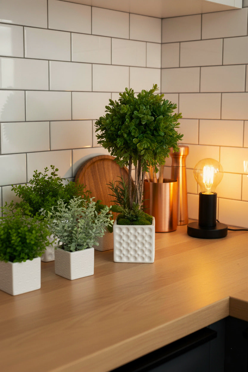 BUXINHO TOPIÁRIA M EM CER  34CM Cod: A6350