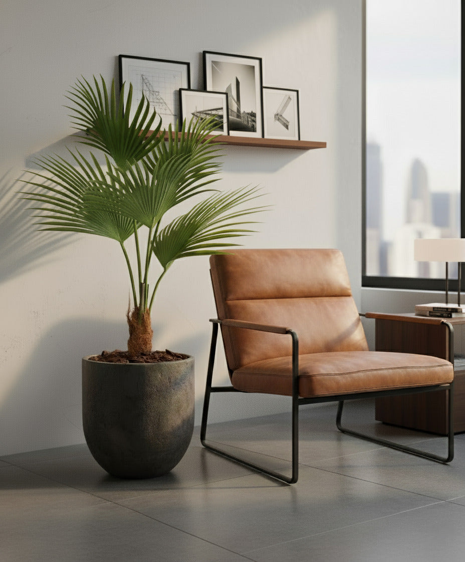 PALMEIRA LEQUE EM POTE 105CM Cod: A6479