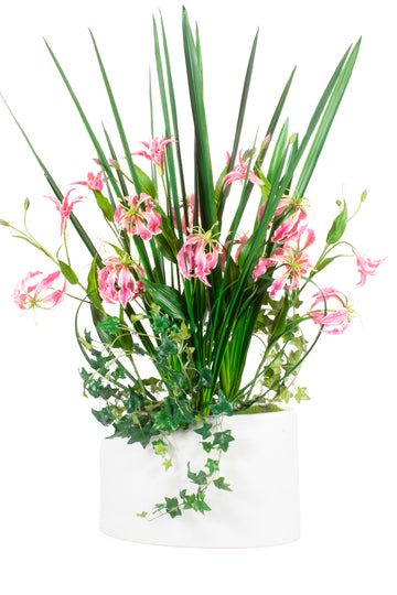 GLORIOSAS PK COM FOLHAGENS 95CM Cod: A6534