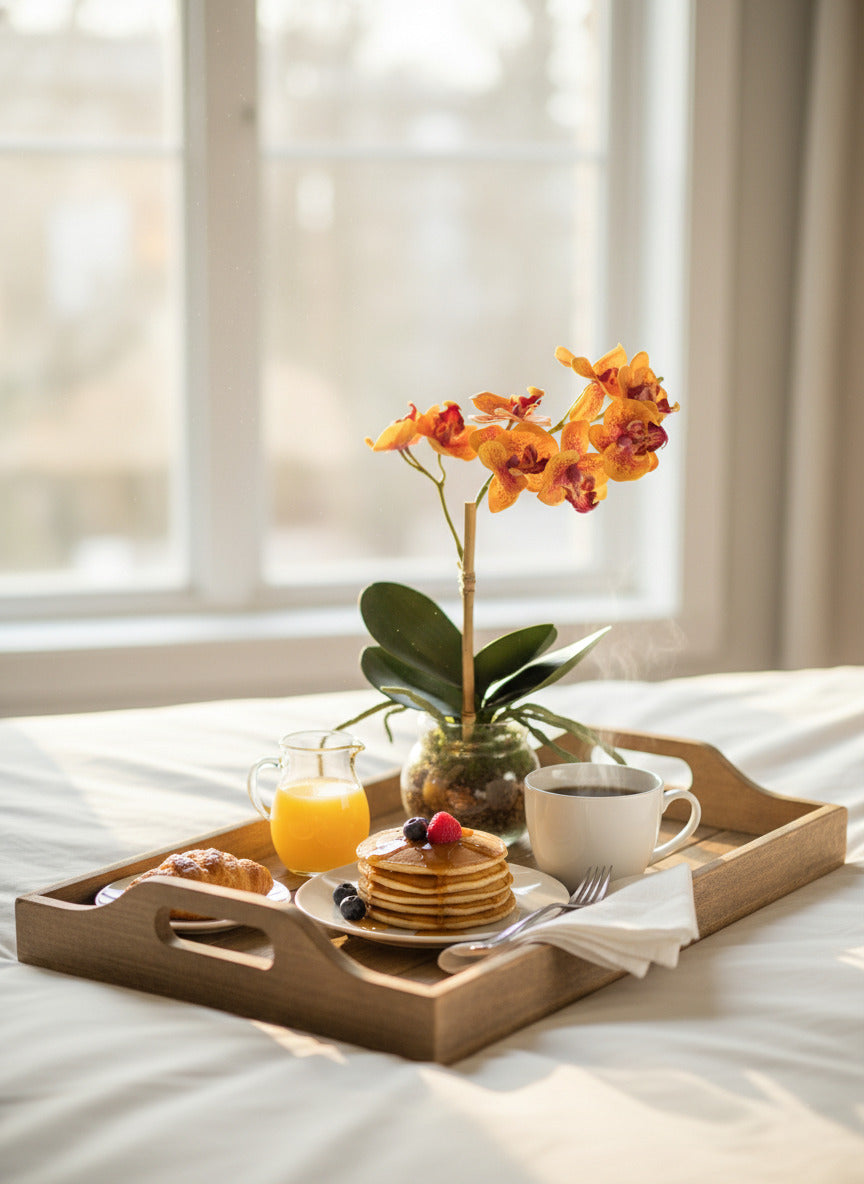 ORQ. PHALAENOPSIS MINI EM VIDRO 30CM GOLD Cod: A6690-AL