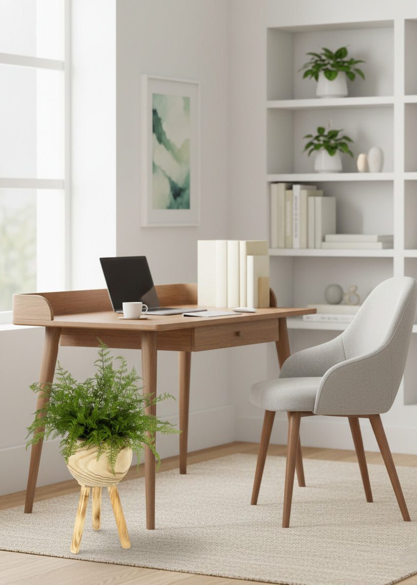 SAMAMBAIA DE RENDA PORTUGUESA NO POTE 35CM Cod: A6756