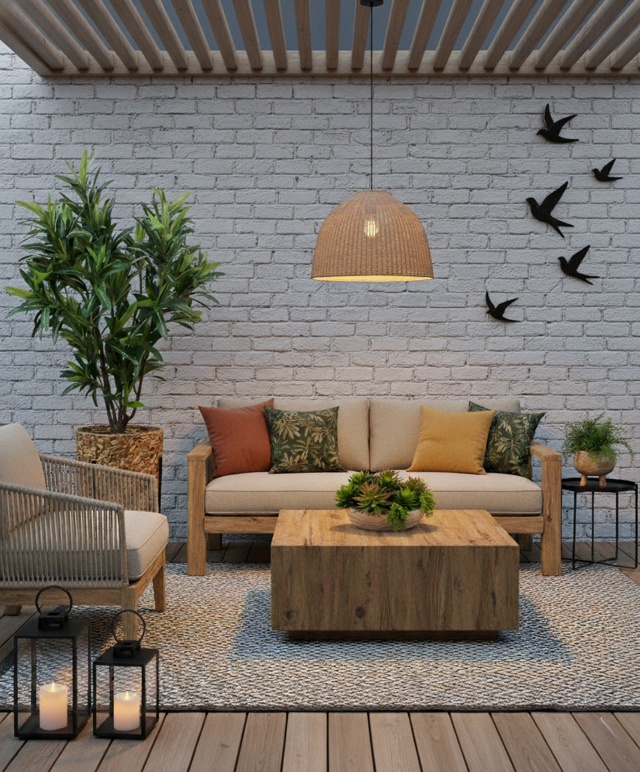 JARDIM DE SUCULENTAS EM BOWL DE MADEIRA 40CM DIAM Cod: A6760