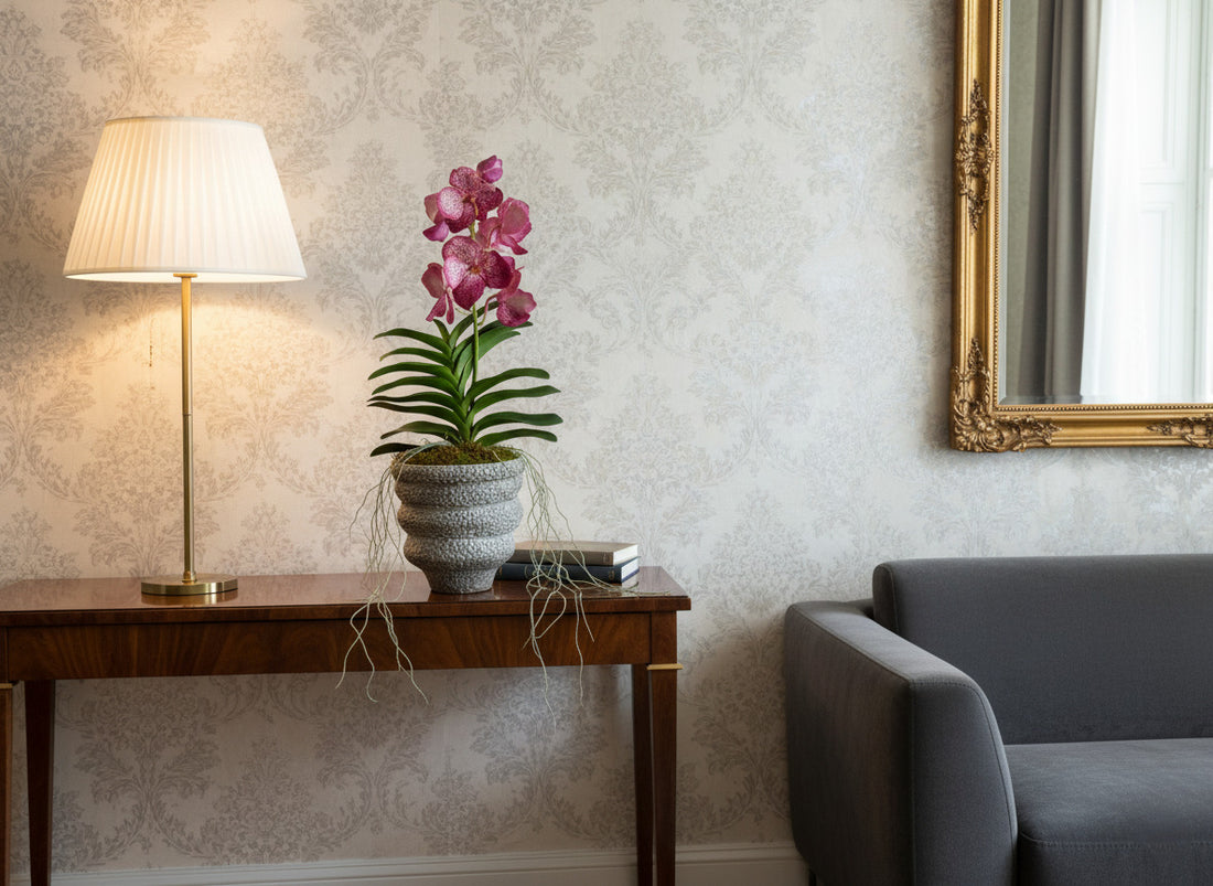 ORQ. VANDA FUCSIA EM POTE 64 CM Cod: A6778-FU