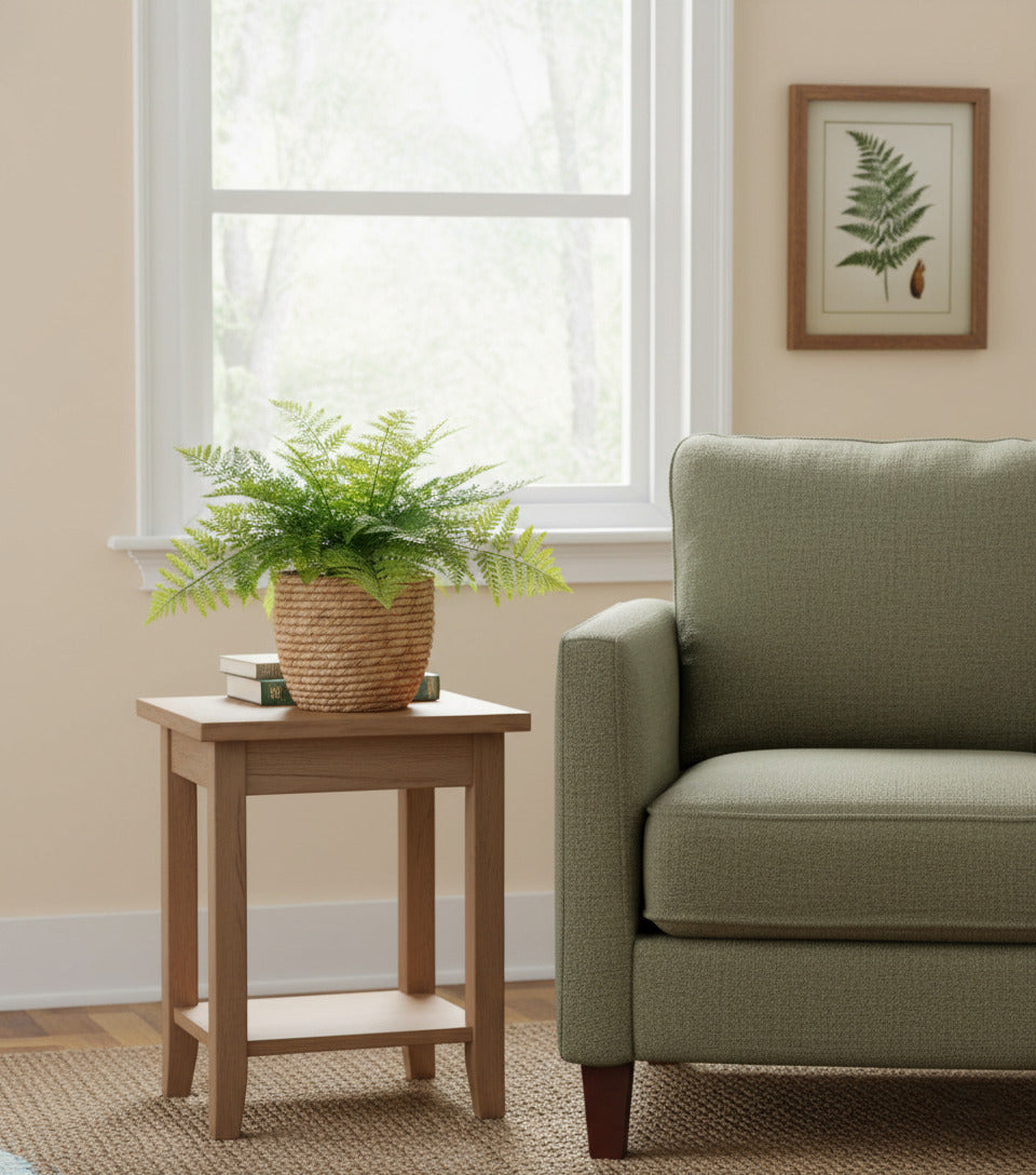 SAMAMBAIA RENDA FRANCESA EM POTE, 40 CM Cod: A6796