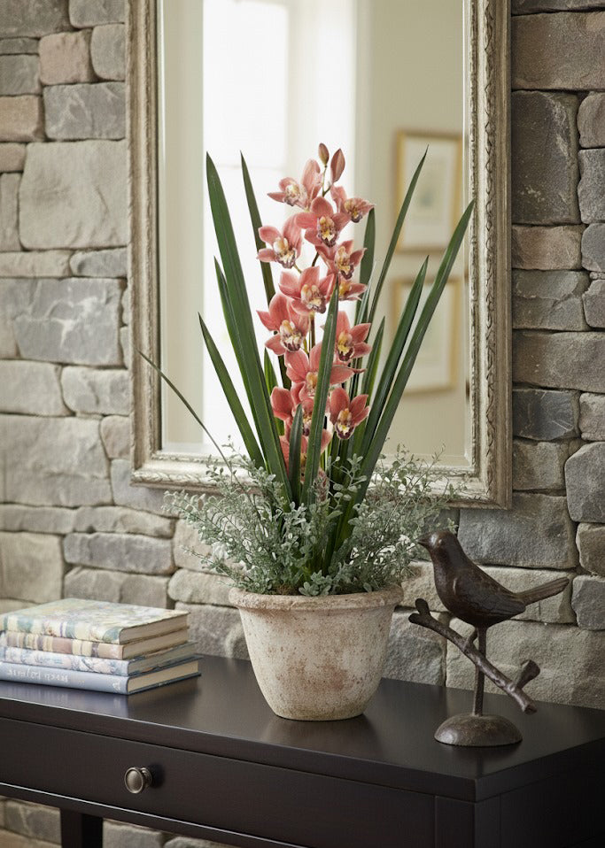 ORQ. CYMBIDIUM VM EM POTE 100CM Cod: A6834