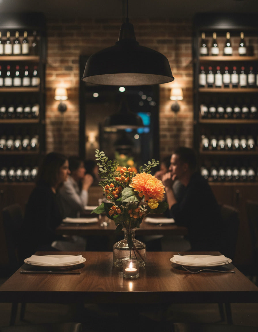 DALIA SALMÃO/HYPERICUM EM VIDRO 30CM Cod: A6850