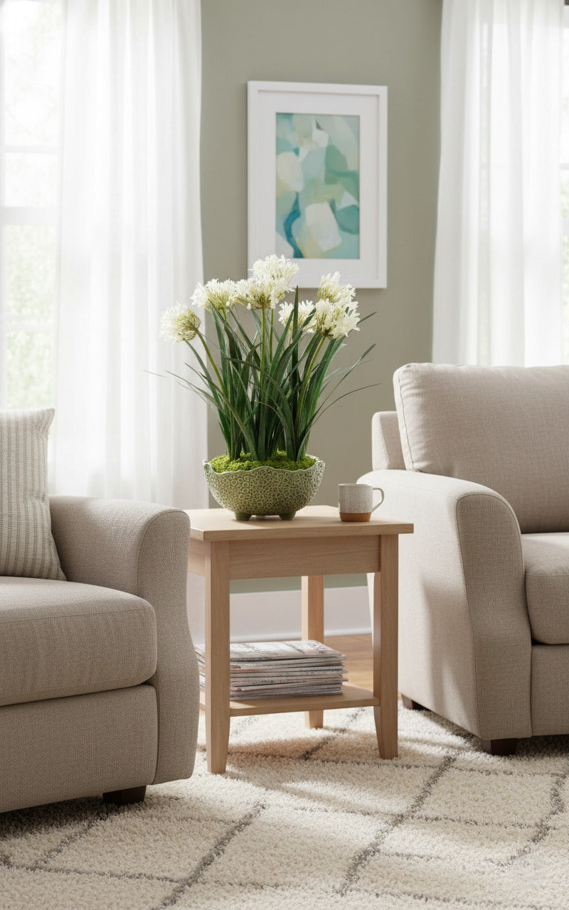 AGAPANTUS X7 BR EM POTE PVC, 80CM Cod: A6863BR