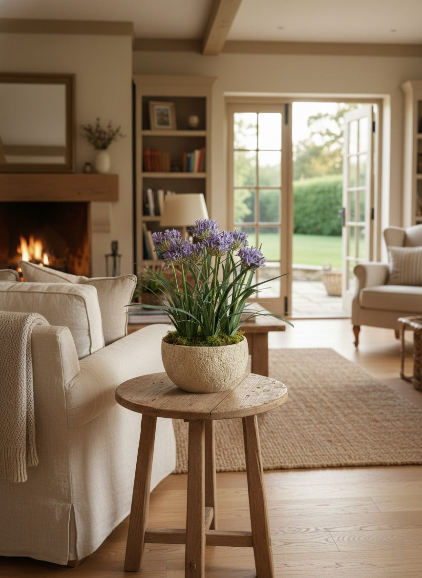 AGAPANTUS X7 LV EM POTE PVC, 80CM Cod: A6863LV