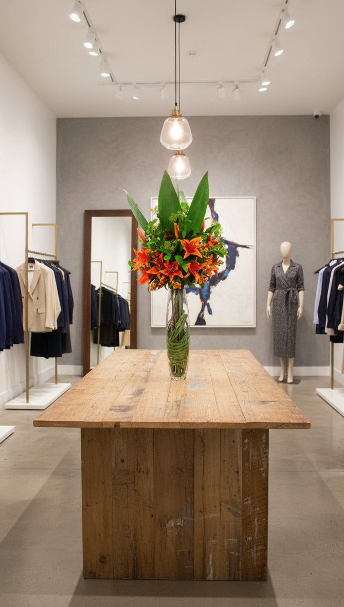 LIRIOS LA EM VIDRO 110CM Cod: A6896