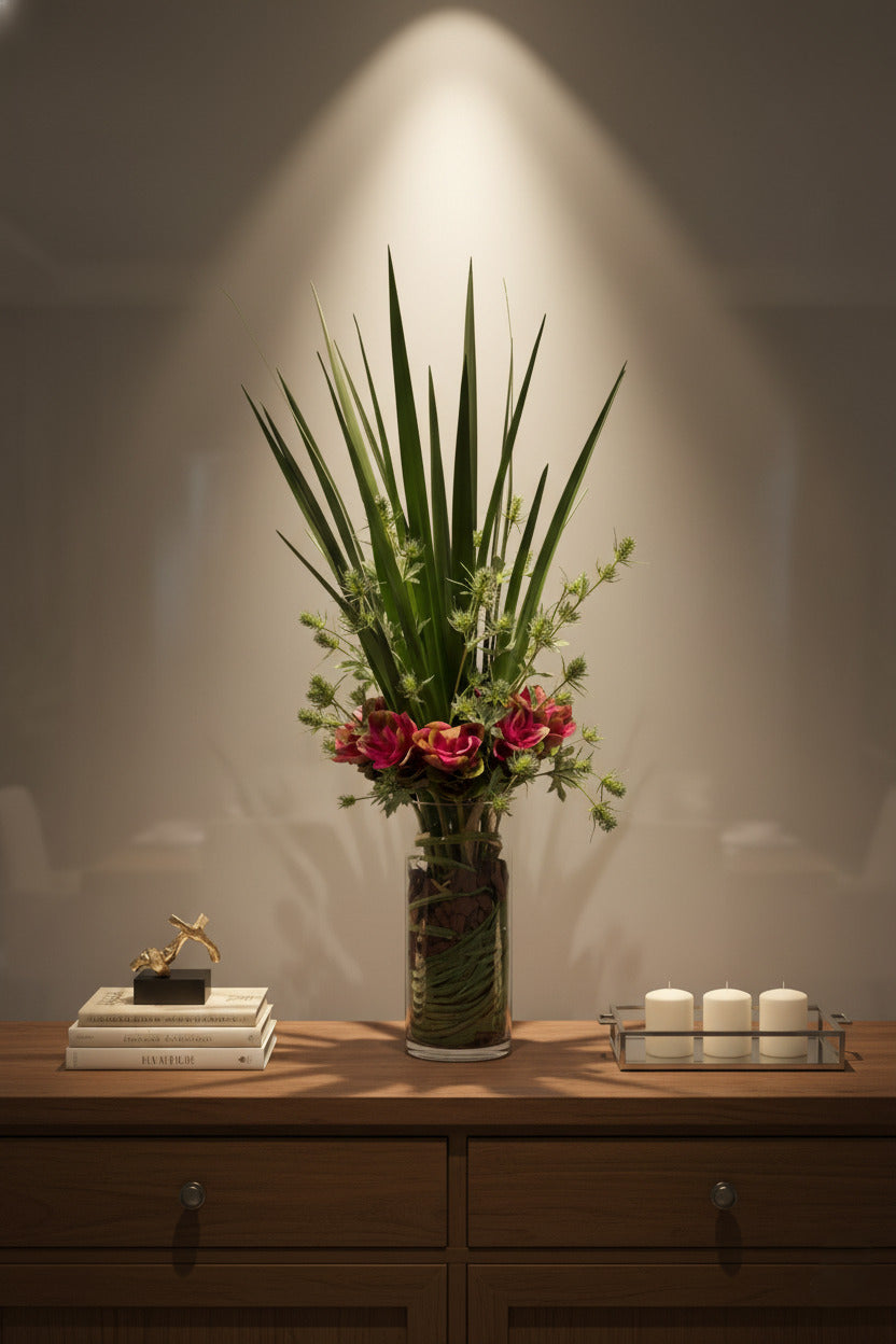 FORMIUM E CURCUMA EM VIDRO, 100CM Cod: A6919