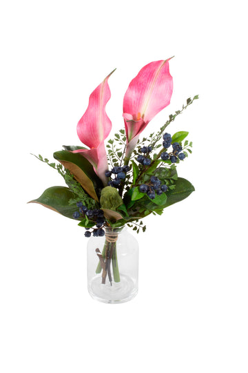 COPO DE LEITE PK C/ FOLHAGENS 35CM Cod: A6939