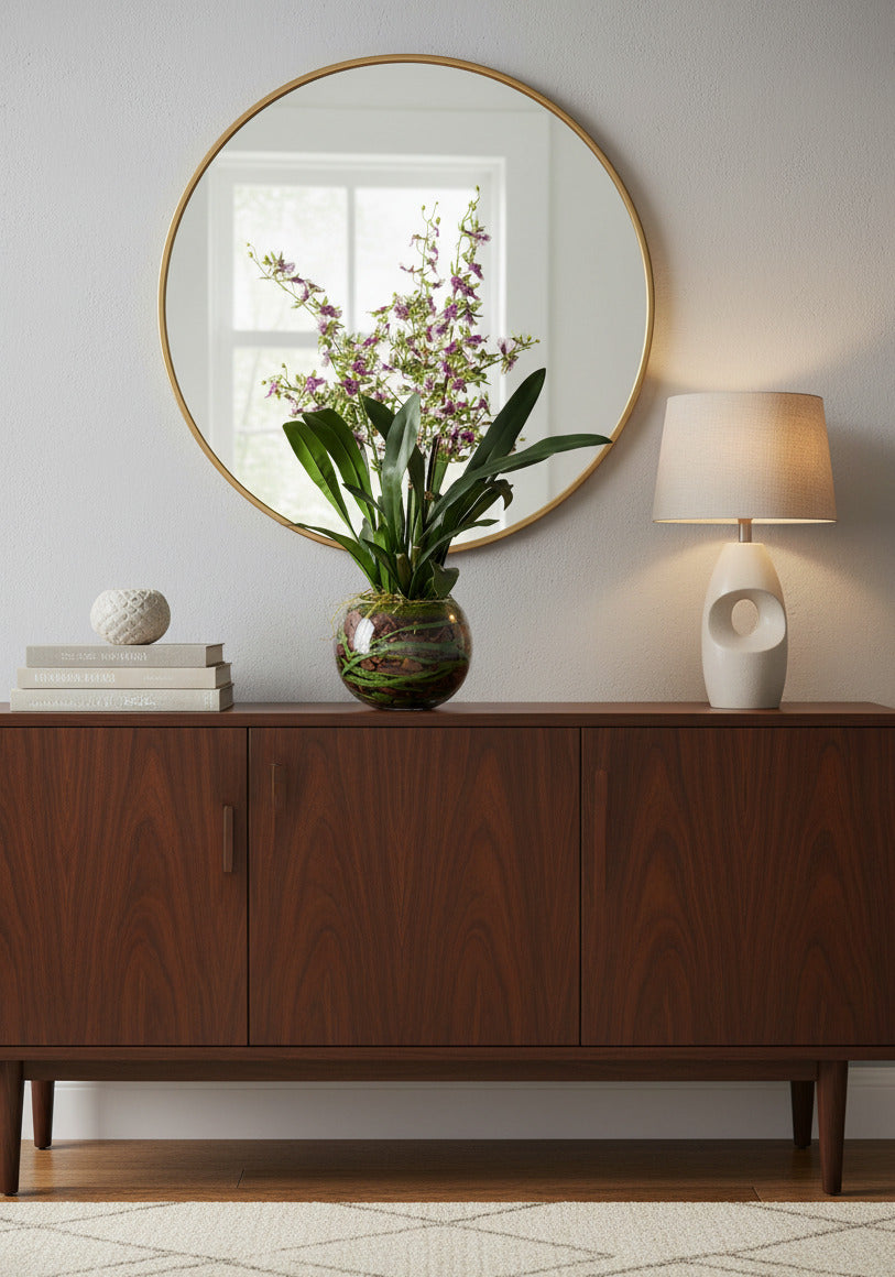 ORQ. ONCIDIUM SHARRY BABY EM VIDRO 87CM Cod: A6945