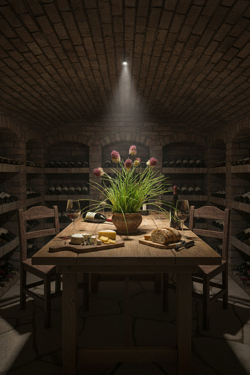 ALHO PORO VI / CAPIM EM POTE PVC 57CM Cod: A6969