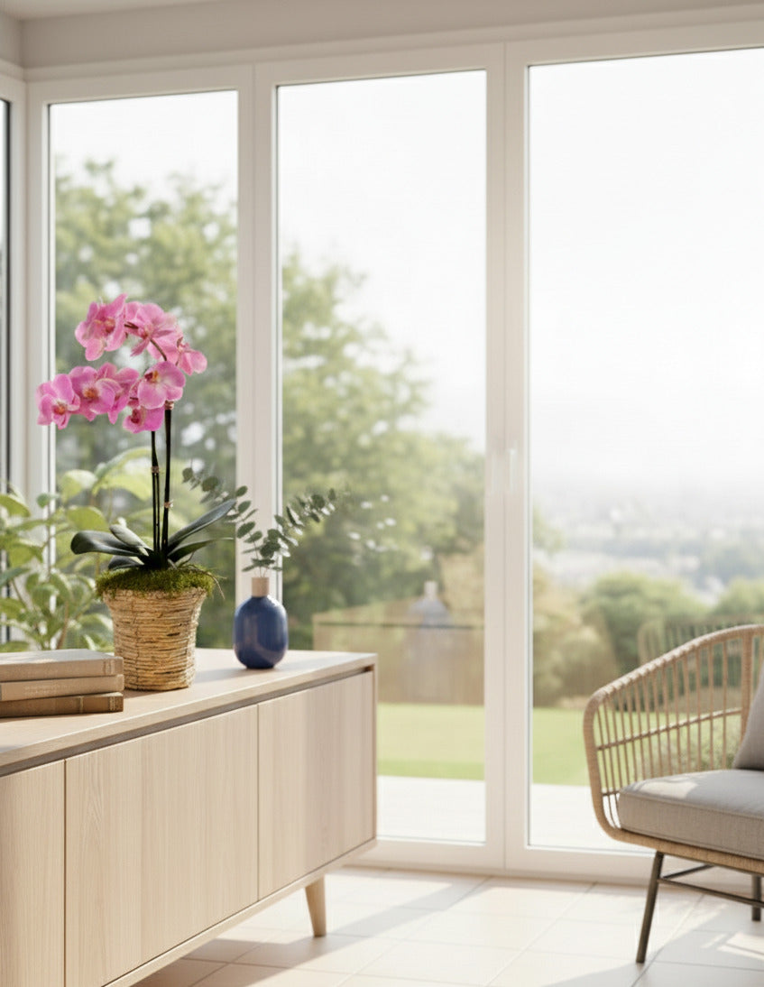 ORQ. PHALAENOPSIS TN X2 LV EM POTE PVC 72CM Cod: A6977LV