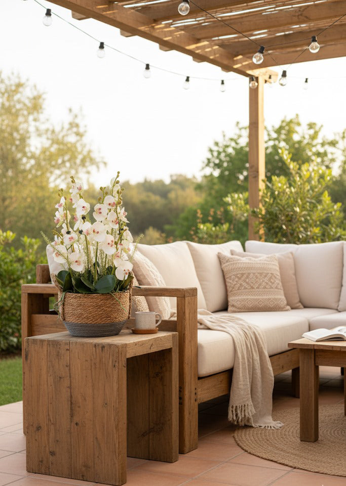 ORQ. PHALAENOPSIS NO CESTO C/ALÇAS 53CM Cod: A7002