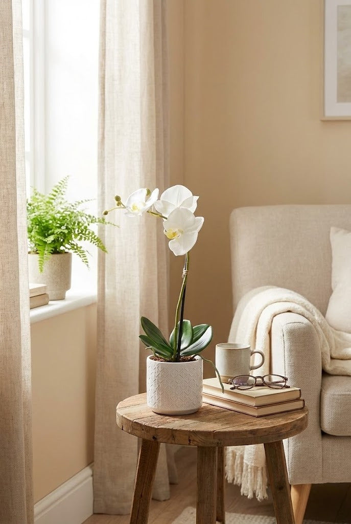 ORQ. PHALAENOPSIS BR X1 EM POTE, 50CM Cod: A7014