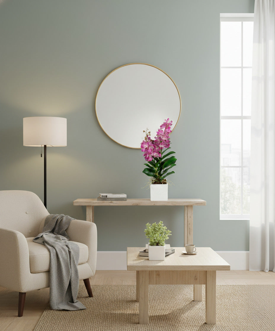 ORQ. VANDA LV X2 EM CER, 65CM Cod: A7016