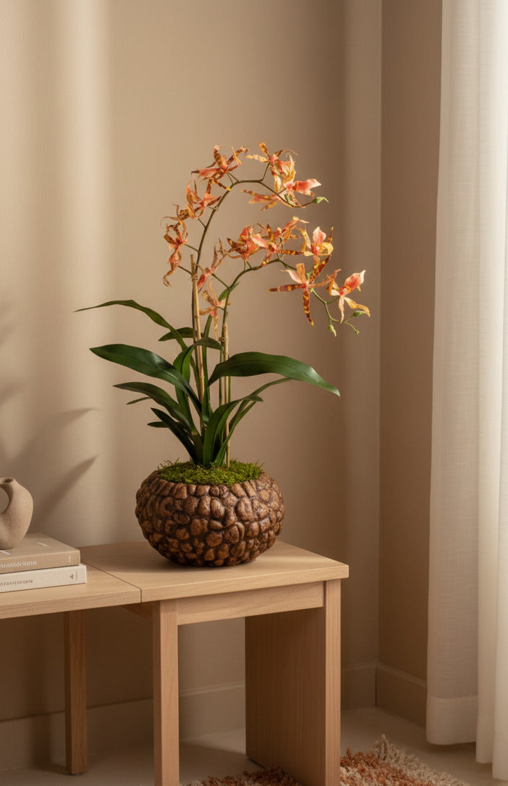 ORQ. SPIDER CO X2 EM POTE PVC, 80CM Cod: A7019-CO