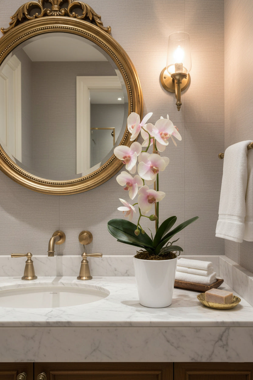 ORQ. PHALAENOPSIS RO X1 EM POTE PVC, 60CM Cod: A7025