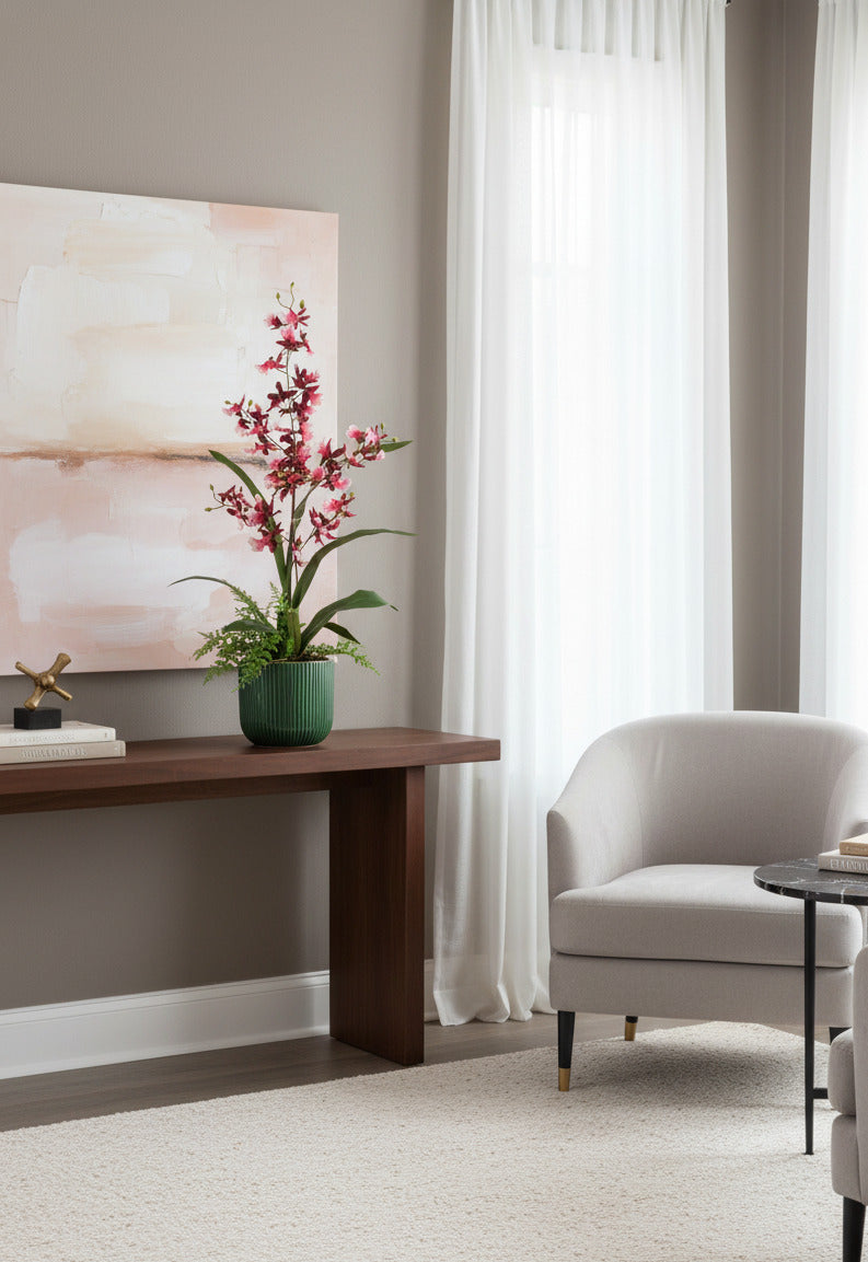 ORQ. ONCIDIUM CH X1 EM POTE PVC, 65CM Cod: A7029-CH