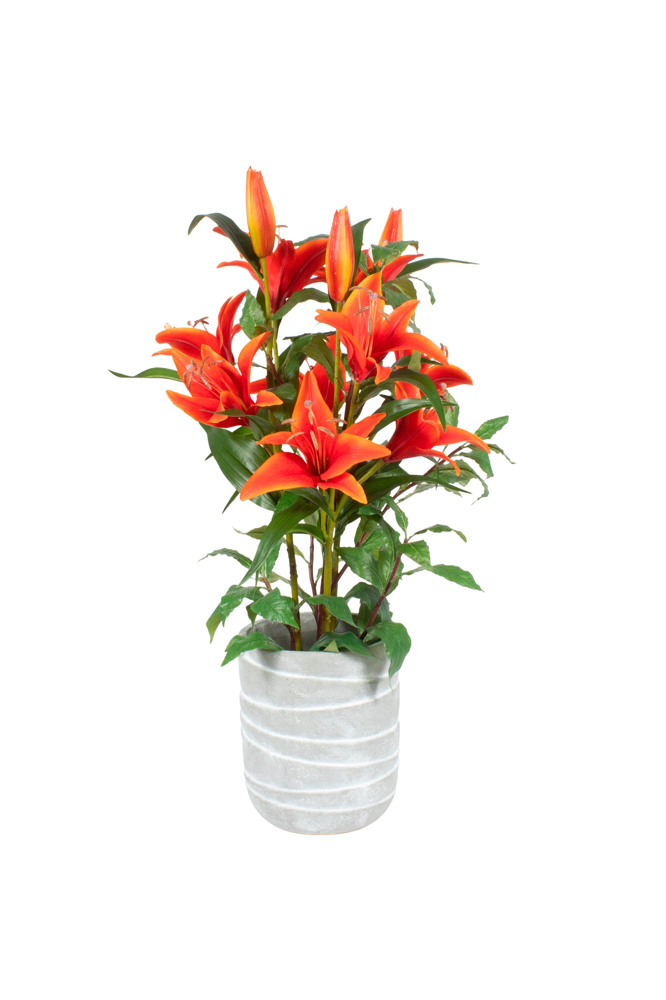 LIRIOS LA EM VASO DE CER, 56CM Cod: A7053