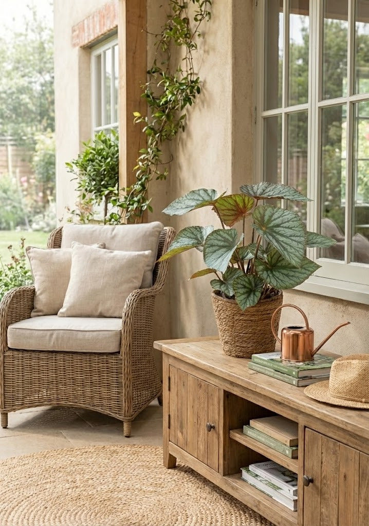 BEGONIA REX EM CESTO, 55CM Cod: A7086