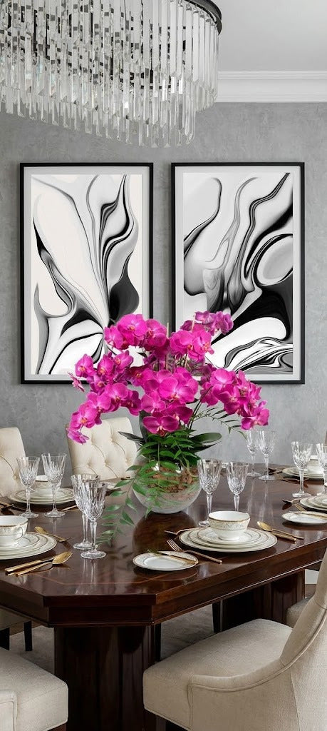 ORQ. PHALAENOPSIS FU X12 EM VIDRO, 80CM Cod: A7100