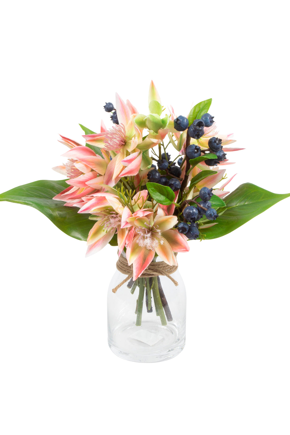 MISTO SERRURIAS/MIRTILOS EM VIDRO, 25CM Cod: A7102